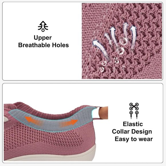 🆕 Barefoot Shoes Women’s Minimalist Wide Toe Zero Drop Purple  Running Sneaker - Picture 3 of 6